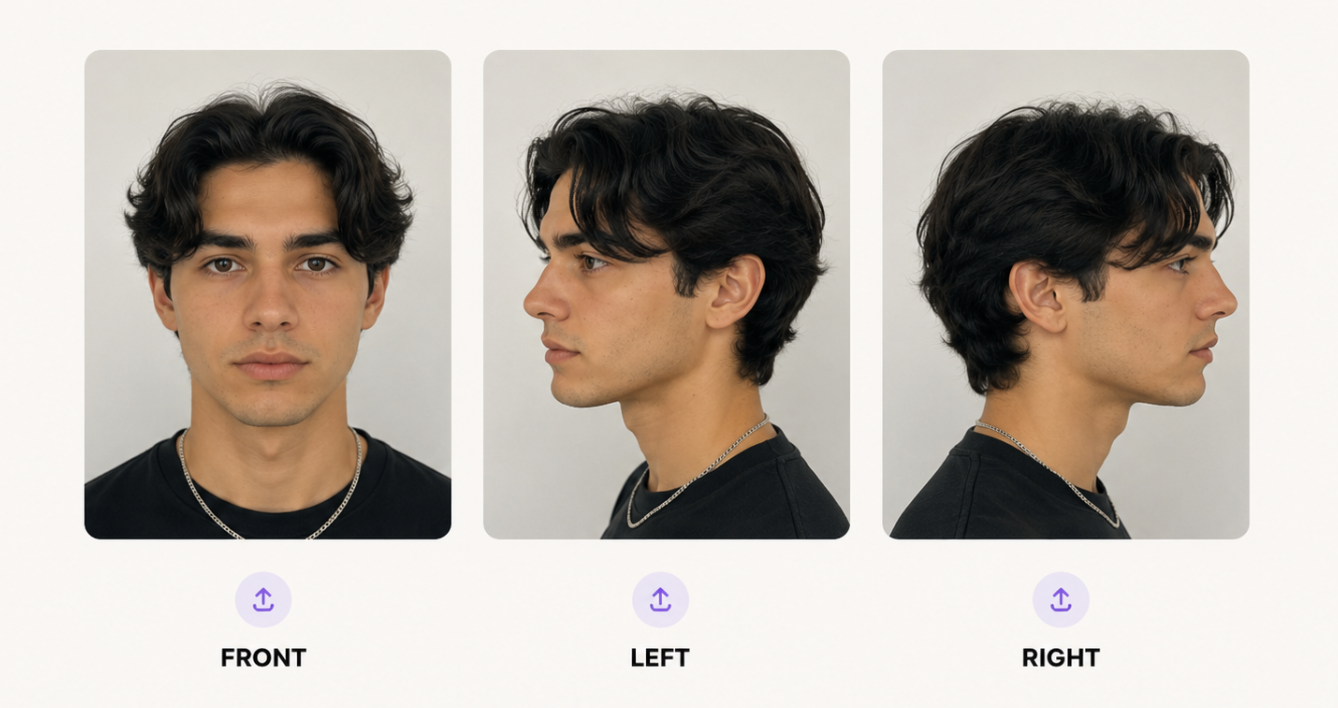 Front. Left. Right.